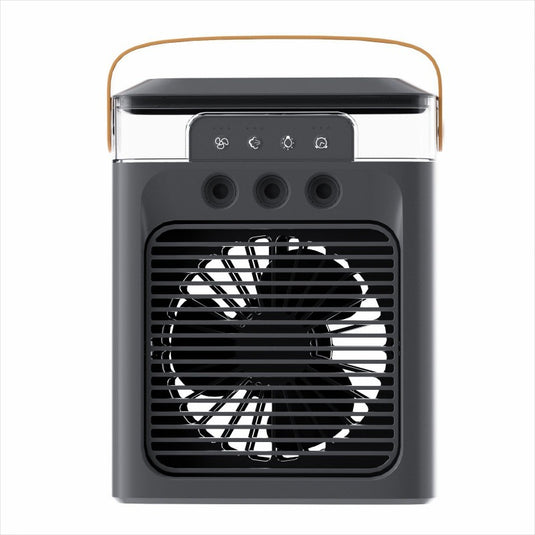 Summer fan humidification USB three-hole spray mini cold air fan