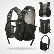 Midnight Black 3-Ice-Pack Cooling Hydration Vest Backpack