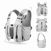 Pearl White 3-Ice-Pack Cooling Hydration Vest Backpack