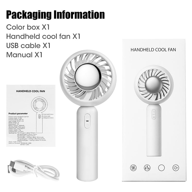 Load image into Gallery viewer, Air Conditioner Handheld Cooling Fan Fan – Ice Cooling Refrigerating Pad
