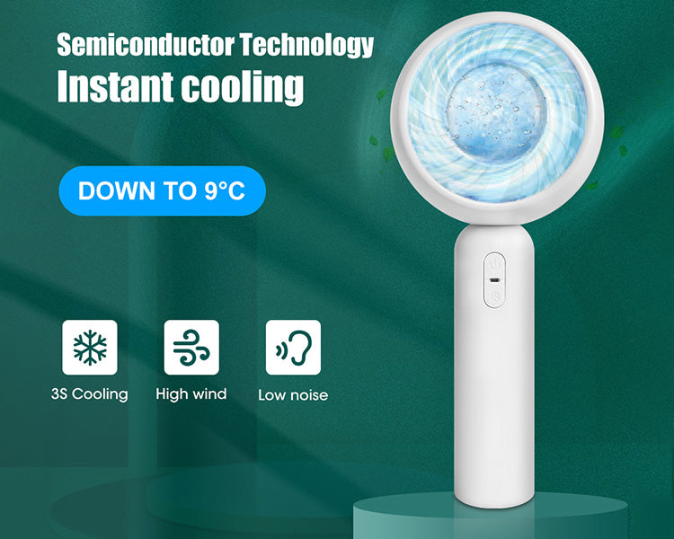 Load image into Gallery viewer, Air Conditioner Handheld Cooling Fan Fan – Ice Cooling Refrigerating Pad
