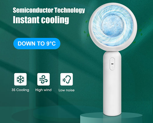 Air Conditioner Handheld Cooling Fan Fan – Ice Cooling Refrigerating Pad