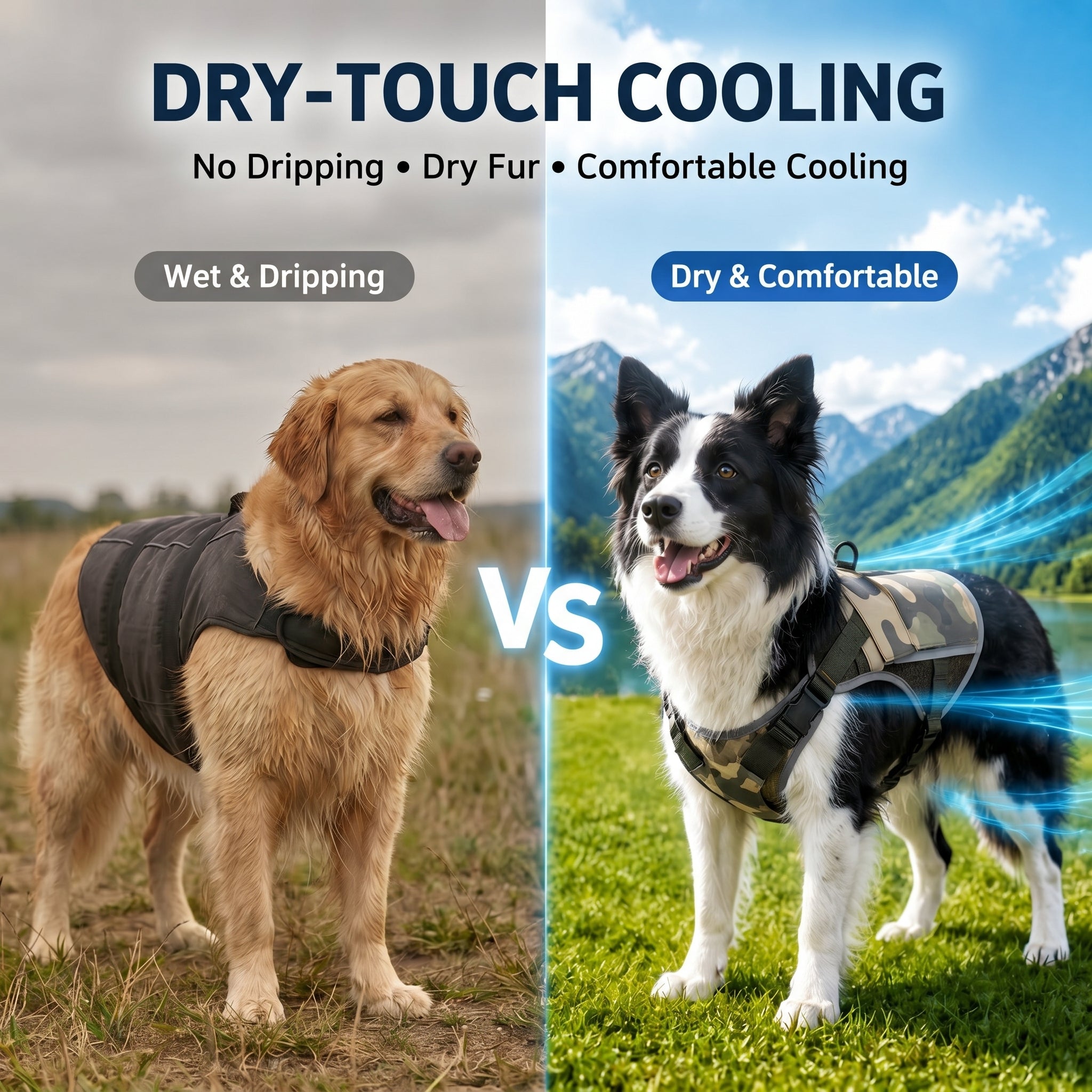 Camo Adventure Cooling Dog Vest