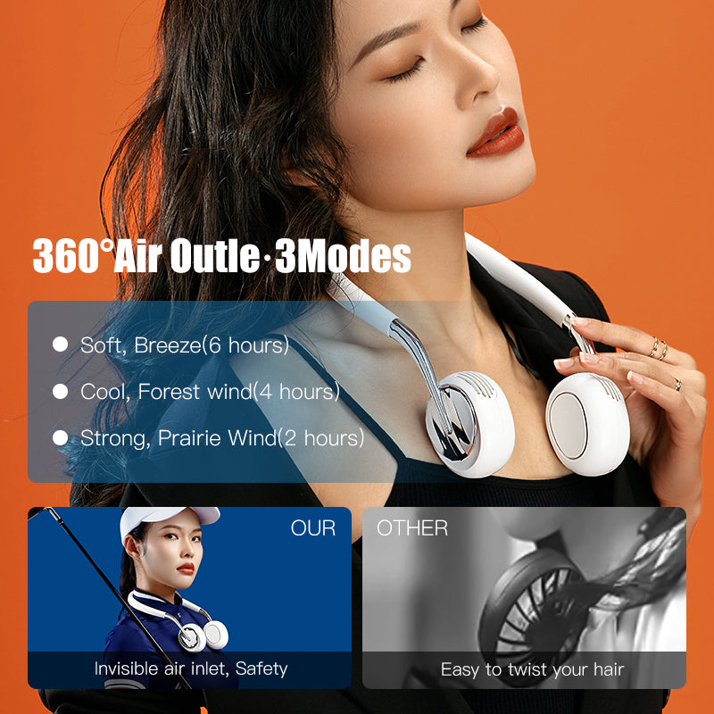 Load image into Gallery viewer, Portable Neck Fan, Hands Free Bladeless Fan
