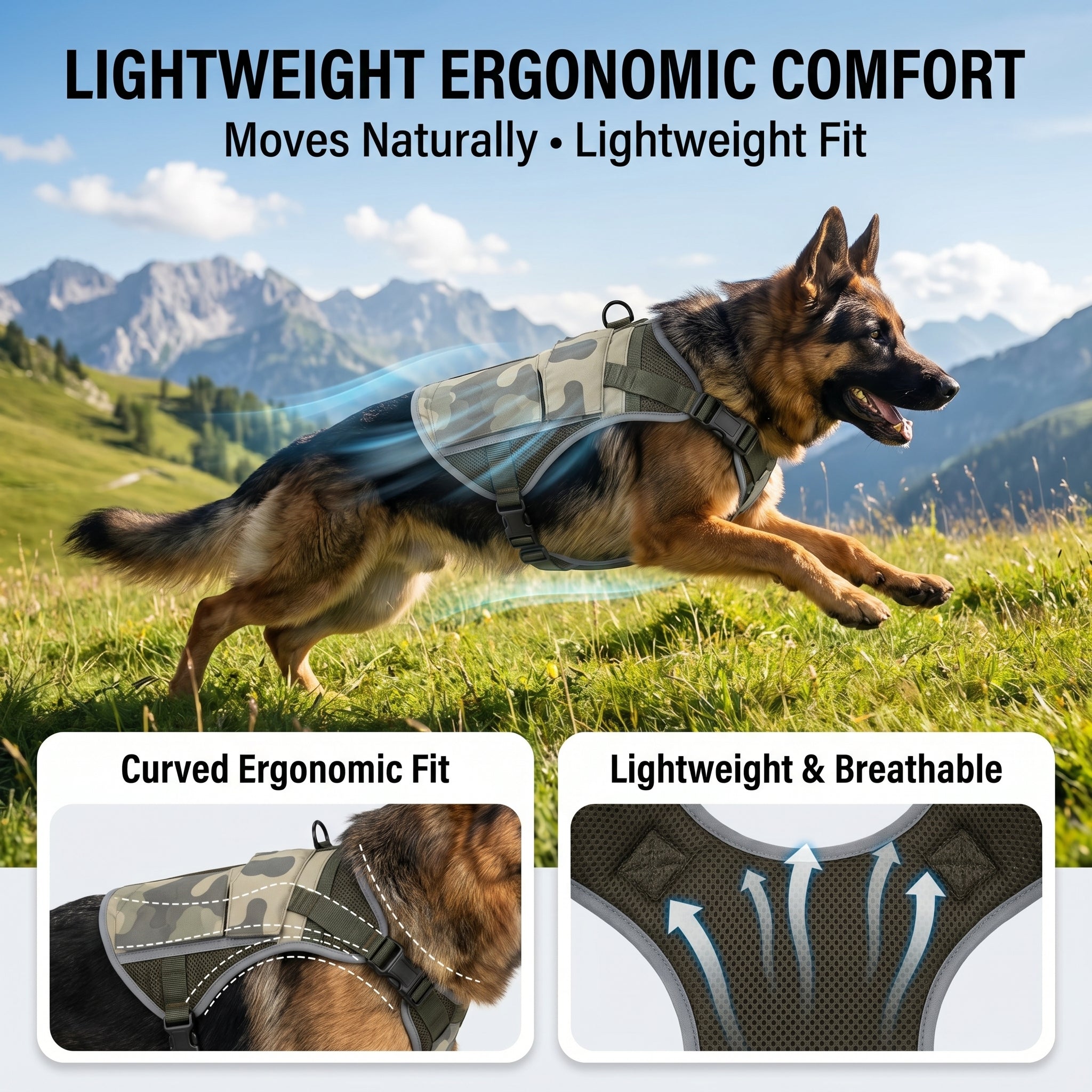 Camo Adventure Cooling Dog Vest