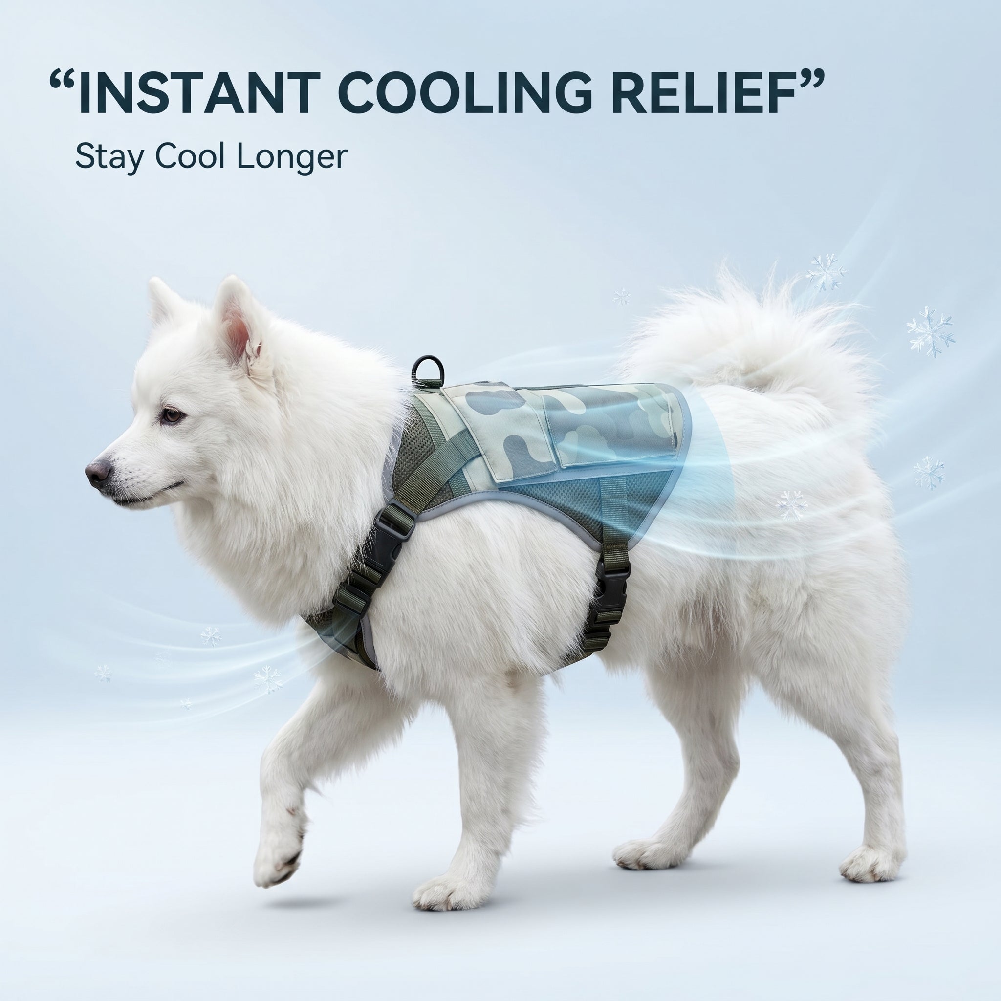 Camo Adventure Cooling Dog Vest