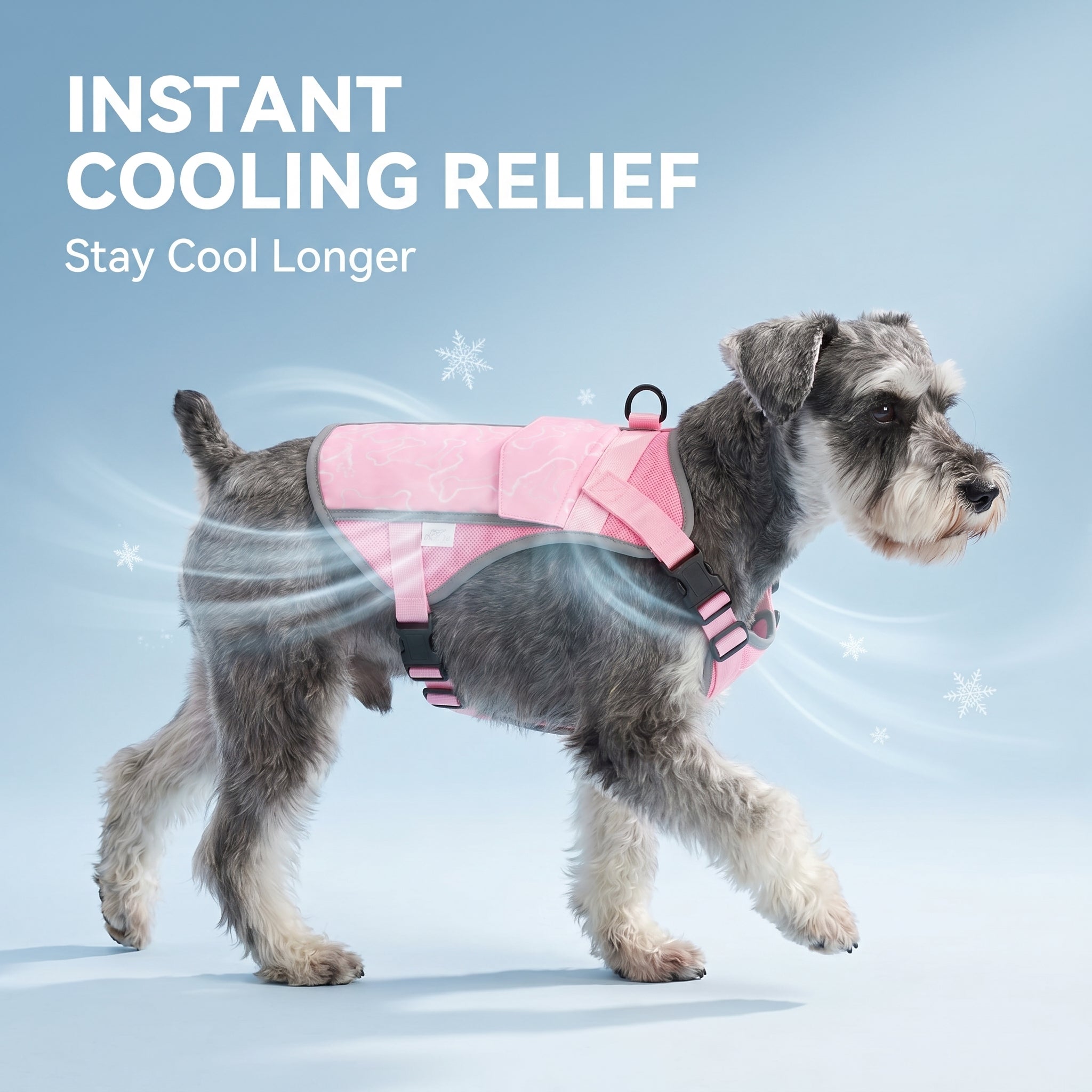 Pink Meadow Cooling Dog Vest
