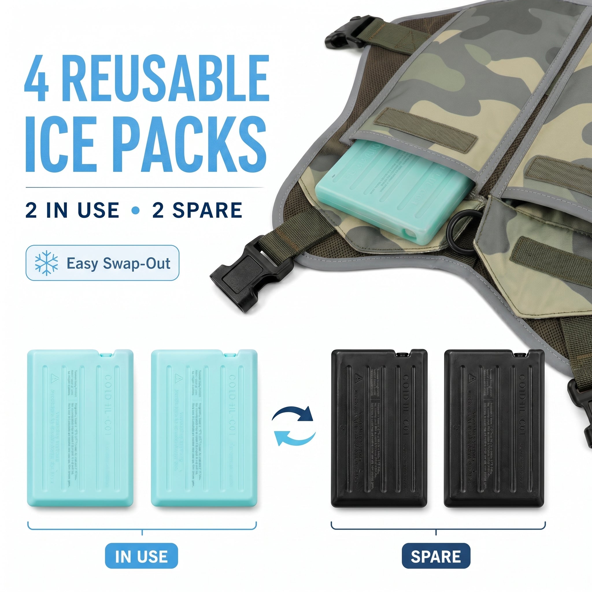 Camo Adventure Cooling Dog Vest