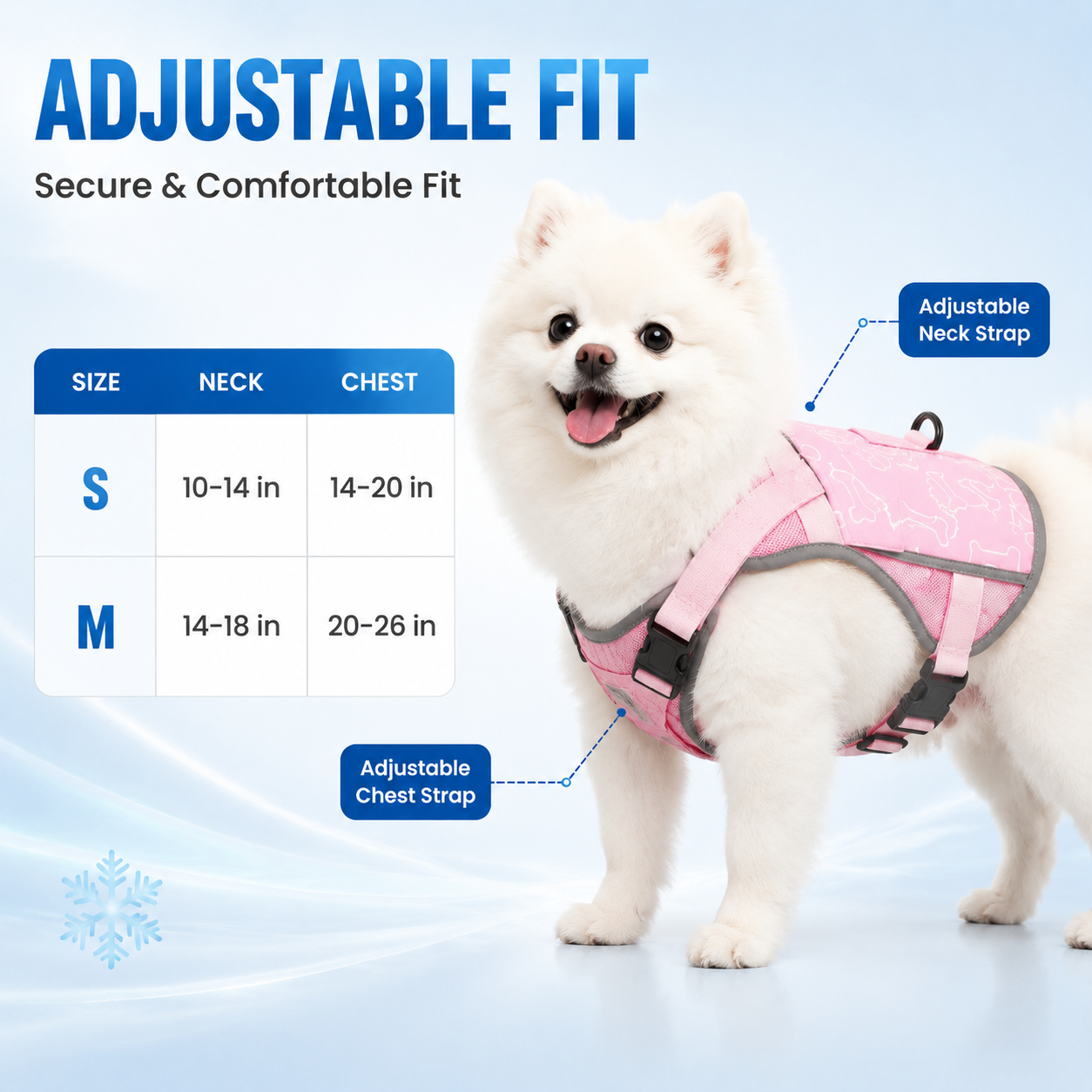 Pink Meadow Cooling Dog Vest