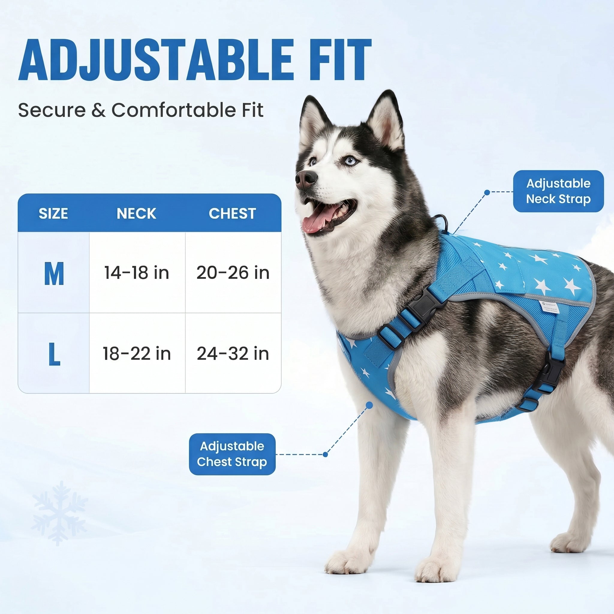 Blue Breeze Cooling Dog Vest