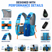 Cooling Hydration Vest with 3 Ice Packs
