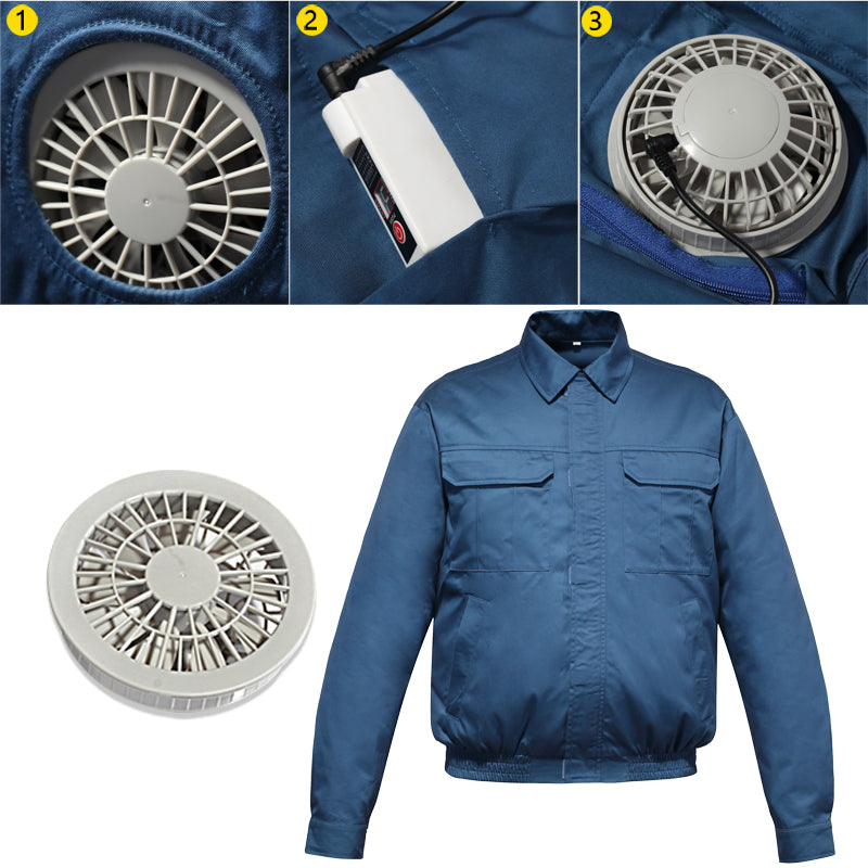 Load image into Gallery viewer, Savior Air Cooling Work Jacket Fashion Workwear with Fan Set for Workers Summer Clothes
