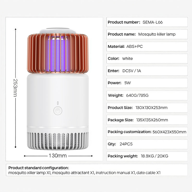 Load image into Gallery viewer, Birdcage mosquito killer lamp 395NM light wave attracts mosquitoes without radiation
