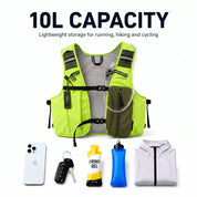 Neon Green 3 Ice Pack Cooling Vest detail view