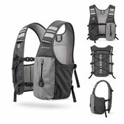 Charcoal Gray 3 Ice Pack Cooling Vest detail view