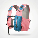 Pink Blue 3-Ice-Pack Cooling Hydration Vest Backpack