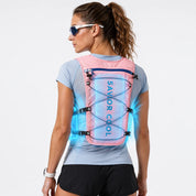 Pink Blue 3 Ice Pack Cooling Vest detail view