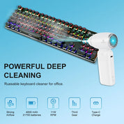 Powerful compressed air dust detail view